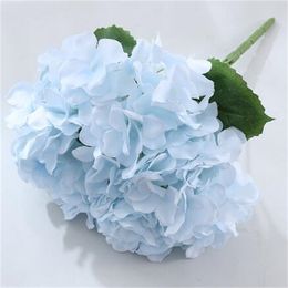 58cm Artificial Flowers Silk Hydrangea Bouque for Wedding Home Party Living Room Table Decoration Accessories