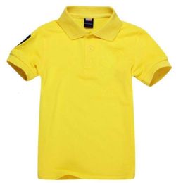 Boys Girl Polo Shirt Summer Children Short Sleeve Lapel Designer T Shirts Clothes Kids Embroidery Tops Baby Infant Clothing 244K