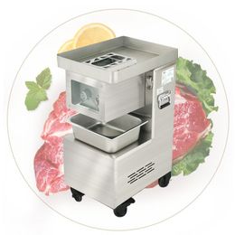 Commercial Automatic Slicer Machine for Pork Beef Fish Vertical Blade Fresh Meat Slicing Cutter 500KG/h