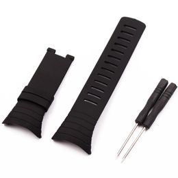 Watch Accessories For Suunto core Watches Men 100% All Standard Bracelet Black Belt Tape Strap217E