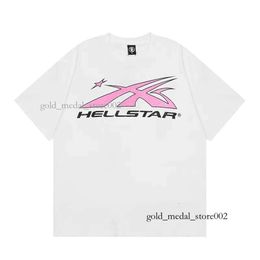 Hellstar T Shirt Designer T Shirts Graphic Tee Cloth All-match Clothes Hipster Washed Fabric Street Graffiti Letter Foil Print Vintage Coloeful Loose Hellstar 657