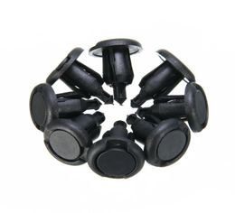 50PcsLot 10mm Hole Car Plastic Rivet Bumper Fender Retainer Fastener Push Clips Pin Black Car Styling4975923