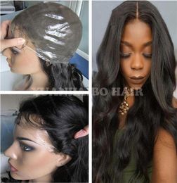 High quality 8a 1b body wave brazilian virgin human hair full thin skin wigs 2942462