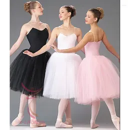 Stage Wear High Quality Long Adult Children Ballet Tutu Dress Party Practise Skirts Clothes Fashion Dance Costumes