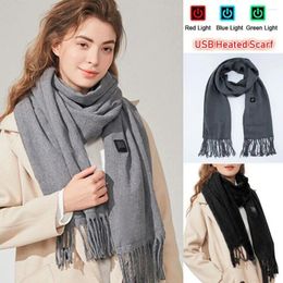 Scarves Unisex Pad Shawl Rechargeable Neck Wrap Electric Winter Warmer Heated Scarf