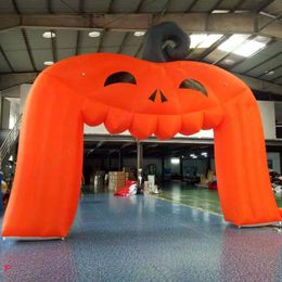 wholesale Outdoor Activities 10mWx5.5mH (33x18ft) with blower Halloween decoration inflatable pumpkin arch gate for