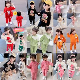 kids clothes Autumn Spring sets Boys Girls Casual baby set shorts boy CartoonLong Sleeve Pantssize 90-130 n4Iq#