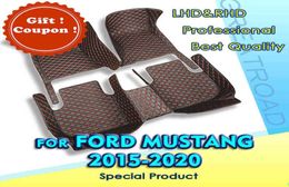 Car floor mats for Ford Mustang 2015 2016 2017 2018 2019 2020 Custom auto foot Pads automobile carpet cover interior accessories H1632822