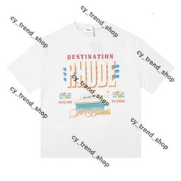 Rhude Short T Shirts Ss Rhude 24ss Men T Shirt High Quality Tess Designer Shirt Casual Fashion Short Sleeve Europe America Men Women Round Neck Tshirts US Size S-xxl 835