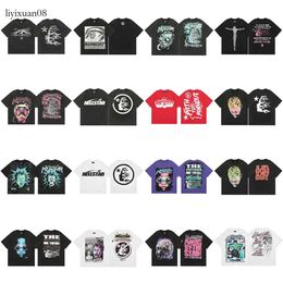 Tees Hellstar Tshirt Summer Fashion Mens Womens Designers T Shirts Long Sleeve Tops Cotton Tshirts Clothing Polos Short Sleeve High Qual 137 7022