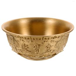 Bowls Gold Decor Cornucopia Ornament Wealth Bowl Luck Treasure Brass Home Crafts Office Basin