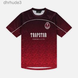 Mens T-shirts Trapstar Mesh Football Jersey Blue Black Red Men Sportswear T-shirt VKXV