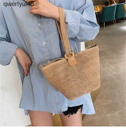 Totes Womens Sprockets Straw Beac Tote Bag Casual Vacation Knit Wristlet Sopping Bag Ladies andmade Bucket Bags andbag BolsasH24220