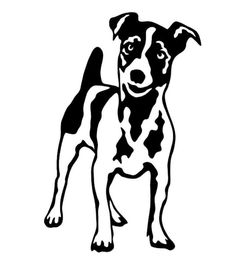 Jack Russell Terrier pet lovely style auto accessories car sticker CA653677044