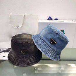 Denim Bucket Hat Women Designer Washed Women's Hats Sun Protection Hats Vication Beach Hats