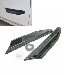 Universal Car Stickers Front Bumper Lip Splitter Fins Spoiler Canards Carbon Fibre Print8599327