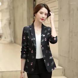 Women's Suits Women Blazer Korea Casual Slim Blazers Jackets Work Coat Outerwear Fashion Spring Career Female Jacket Office Lady