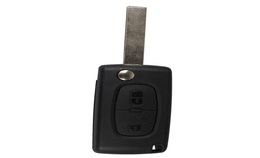 2 Button Folding Key Shell Remote Key Fob Case For PEUGEOT 207 307 307S 308 407 607 Tyre Pressure Alarm carstyling3080193