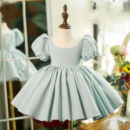 Girl Dresses Princess Party Dress For Baby Flower Girls Poshoot 1St Birthday 2024 Summer Christening Costume Child Formal Gown