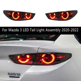 Rear Lamp Car Styling Brake Reverse Parking Running Lights For Mazda 3 LED Tail Light 20 21 22 Streamer Turn Signal Taillight Assembly