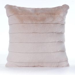 Pillow Modern Simple European Style Double-sided Solid Color Plush Pillowcase Office Home Sofa Cover Case