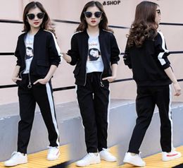 Kids Clothes Set Fashion Teen Girls Tracksuits Spring 2pcs Children Sport Suits 8 10 12 16 year Girls Clothes Size 12 and 143035769