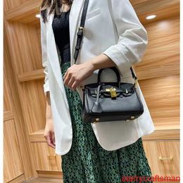 Genuine Leather Bags Trusted Luxury Handbag Commuter Style Genuine Leather Womens Bag Portable Platinum Bag Mother Bride One Shoulder Crossbody Bag L with LOGO HBMZ