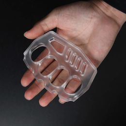 Buckle High Hardness Fist PC Transparent Edc Tiger Finger Industrial Hard Plastic CNC Integrated Martial Arts Self-Defense Equipment 1486