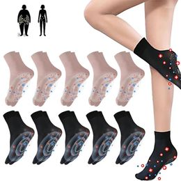 Women Socks 10pairs 20pcs Tourmaline Ionic Body Shaping Stretch Summer Foot Massage Thin Non-Slip