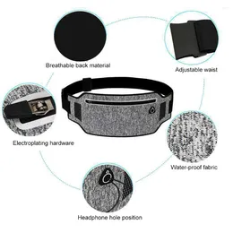 Outdoor Bags Sports Bag Nylon Lycra Belt Pouch Reflective Waterproof Anti-theft Ultra-thin Men Women For Camping Hiking