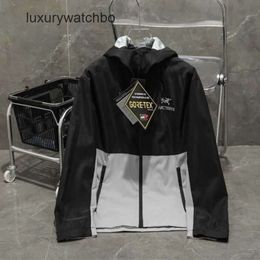 Brand Bird Designer Jackets Coats Men's Coats Arc Ancestor Jacket Classic Arc'terys Waterproof Outdoor Black Grey Contrast Rushsuit Loose Sport Versatile 76O8