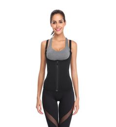 Neoprene Waist Trainer Girdle Sculpting Slimming Tummy Shapewear Zipper Hook Double Control 6 Steel Bones Body Shapers Corset 9412329