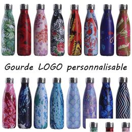 Tumblers Custom Gourd Water Stainless Steel Bottle For Thermos Vacuum Insated Cup Travel Drinkware Gift 231013 Drop Delivery Home Ga Dhbrq