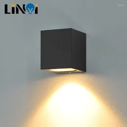 Wall Lamp Waterproof Indoor Outdoor Led Lights Aluminium Garden Modern Porch Light