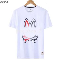 Designer Polos Mens Fashion Brand T Shirt Psychological Rabbit Leisure Polos Animal Print Luxury Lovers Breathable Comfortable Round Neck Top Asian Size M-3Xl 674