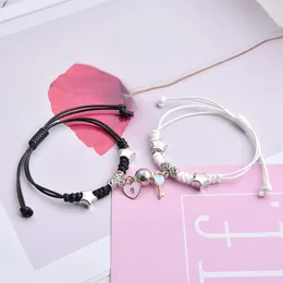 Charm Bracelets 1 Pair Magnet Attract Bracelet Fashion Simple Couple Creative Romantic Rope Jewellery Gift For Women Men