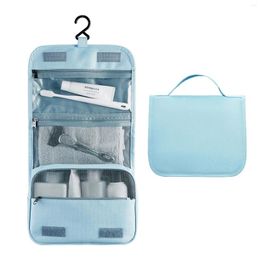 Cosmetic Bags Portable Travel Toiletry Bag With Hanging Hook Large Capacity Storage Organiser Makeup Brush Holder For Women Men