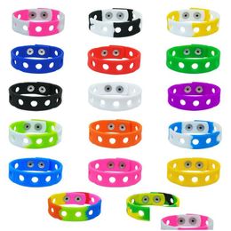 Shoe Parts & Accessories 17 Colours 18Cm Soft Sile Wristlets Bracelets Wristbands Fit With Clog Charms Shoe Accessories Drop Delivery S Dh1Uc