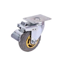 Casters Wholesale 3-Inch Rubber Wheel Steering Brake 4-Inch Casters 5-Inch Lightweight Equipment Carts Furniture Drop Delivery Office Oted3