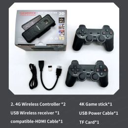 Consoles HOT Y5 Retro Tv Game Stick 2.4G Wireless Controller 4K HD Video Game Console Support Multiplayer PS1 Family Video Game Console