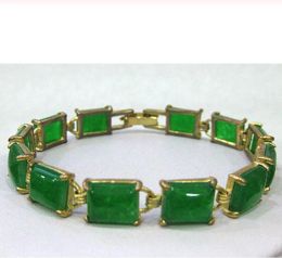 Bangles Free shipping jade beads link cuff bangle bracelet 7.5 inch