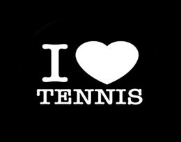 12596CM I love Tennis Player Decor Car Sticker Vinyl C16015209219