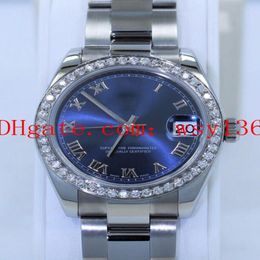 Luxury High Quality Datejust Stainless steel 178240 Perpetual Diamond Bezel Blue Dial Ladies Automatic Movement Fashion Womens Wat277i