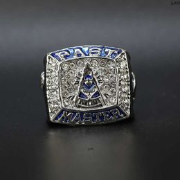 Band Rings Freemasonry Ring Past Pattern Blue Oil Religious Pattern Champion Ring Kygn