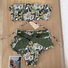 Women's Swimwear Push Up High Waist Bikini Sets Swimsuit For Women Sexy Print Lace Two Pieces 2023 New Beach Bathing Suits BeachwearH24221