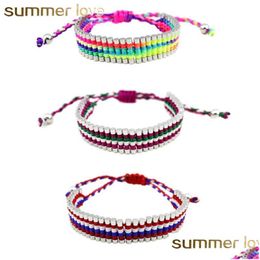 Chain Handmade Boho Style Rope Knot Bracelet For Women Ethnic Adjustable Size Colorf Braided Trendy Jewelry Wholesale Drop Delivery J Dhxhu