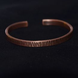 Bangles Customized Handhammered Pure Copper Bracelet For Men's And Women's Retro Mobius Vintage Cuff Bangles Wristlet Of girl's