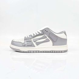 High Shoes Black-and-white Designer Low Shoe Mens Leisure Sneaker Same Skel Grey Amiiri Brand Bone Chunky Sports Board LZ8E