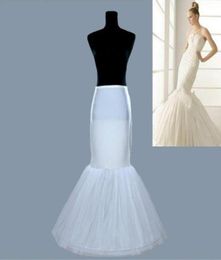 Cheap Sexy Mermaid 2T Petticoats For wedding Dresses One Hoop Two Tiers underskirt Column Bridal Slips Dress Crinoline23227466403781