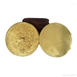 Decorative Figurines Chinese Fengshui Brass Bagua Mirror Wall Hanging Ornaments Auspicious Metal Crafts